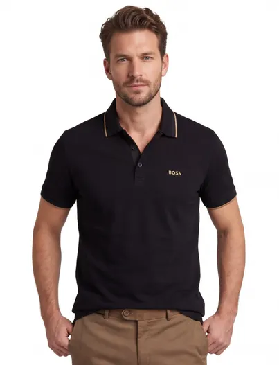 Hugo Boss Poloshirt BOSS Green zwart BOSS Paddy