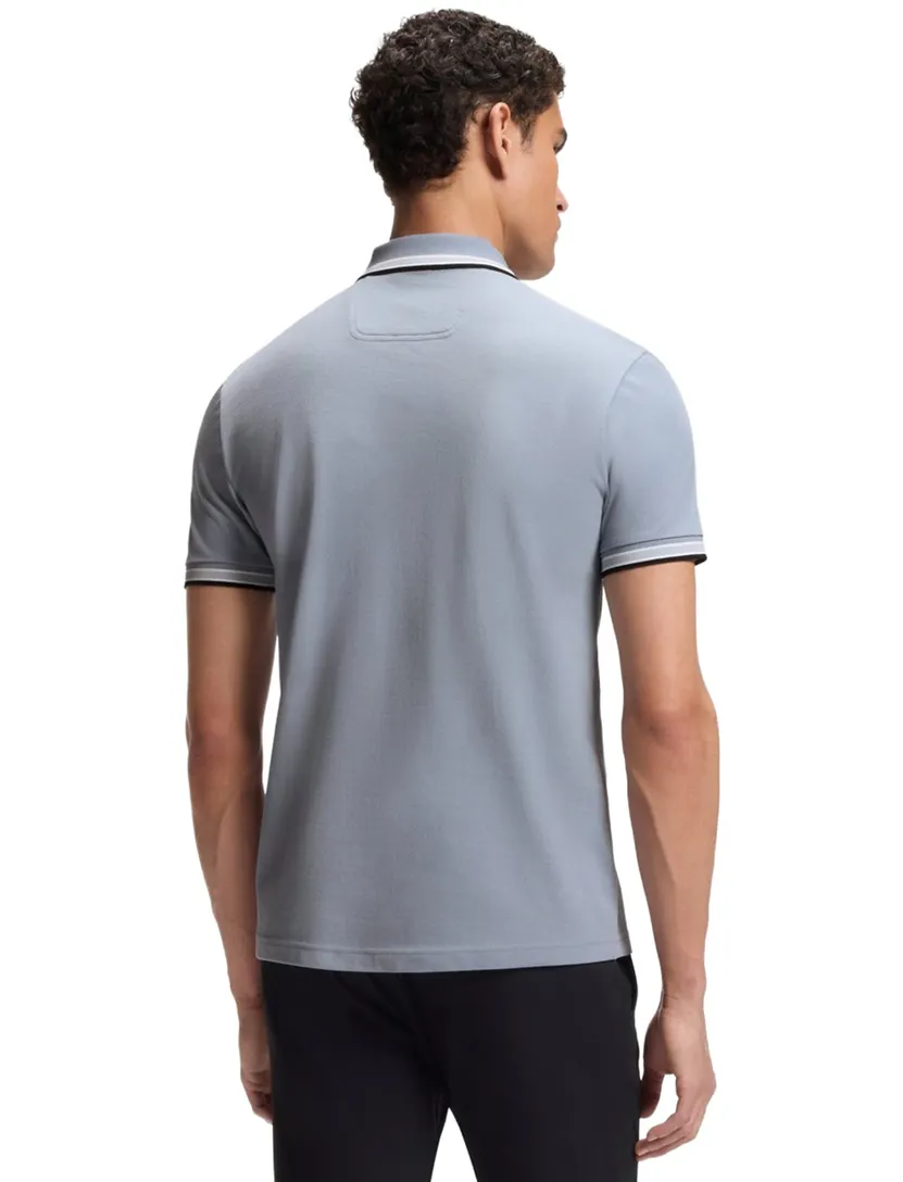 BOSS Green poloshirt grijs pique