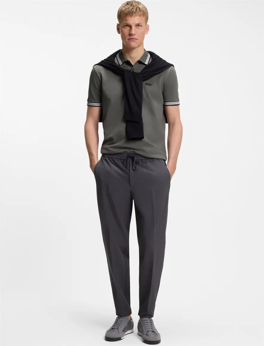 BOSS Green poloshirt grijs