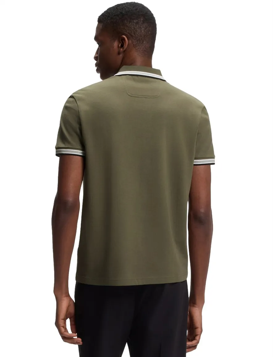 BOSS Green poloshirt groen effen