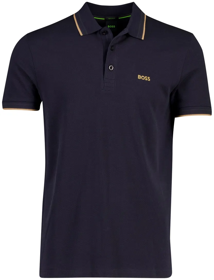 Poloshirt BOSS Green donkerblauw BOSS Paddy