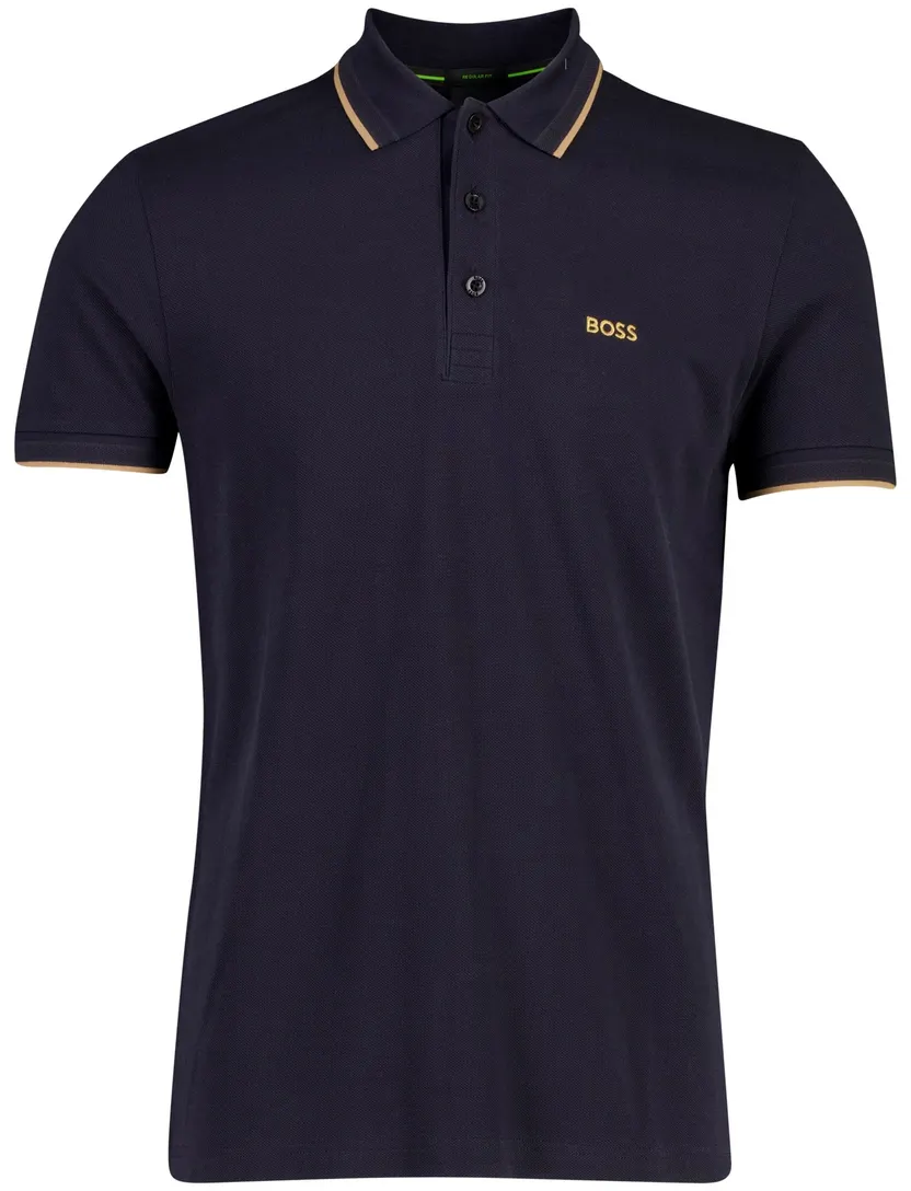 Poloshirt BOSS Green donkerblauw BOSS Paddy