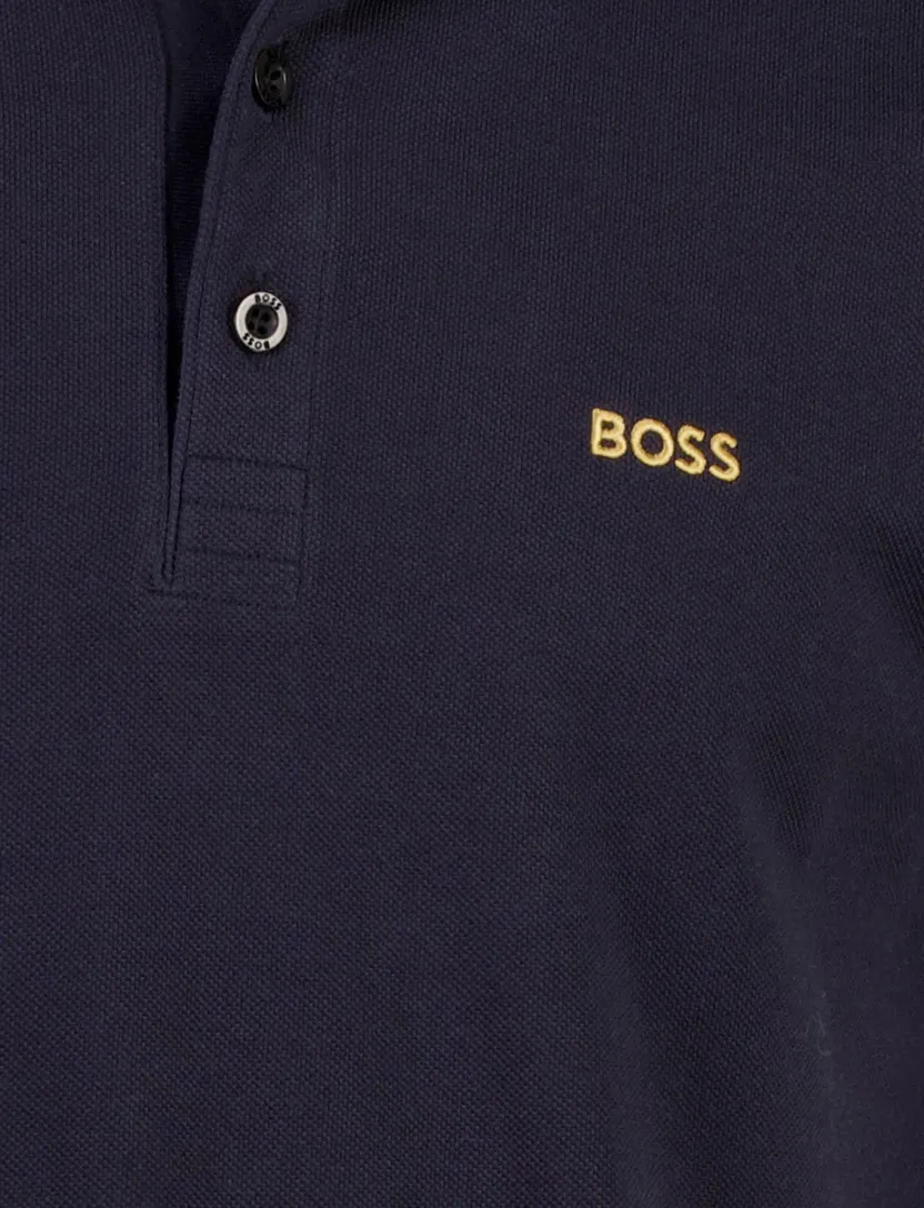 Poloshirt BOSS Green donkerblauw BOSS Paddy