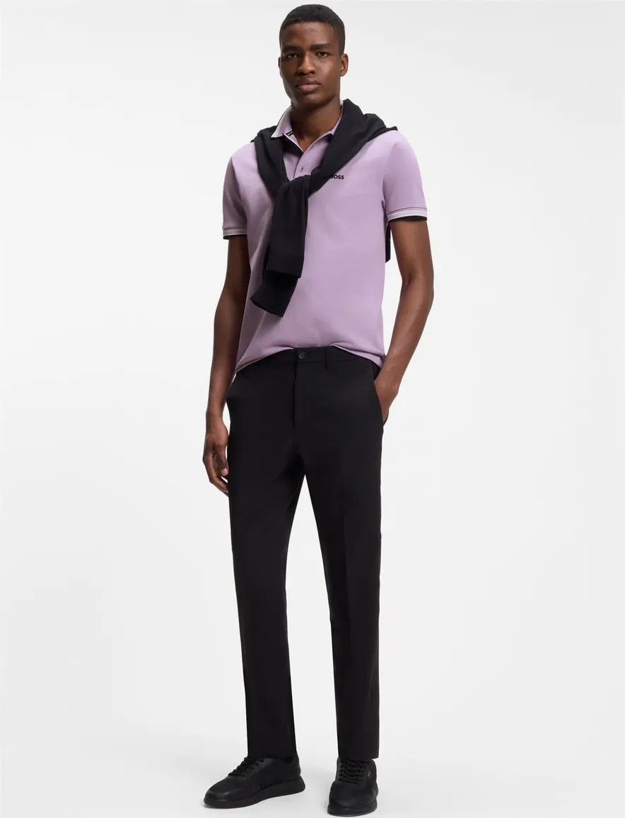 Poloshirt BOSS paars