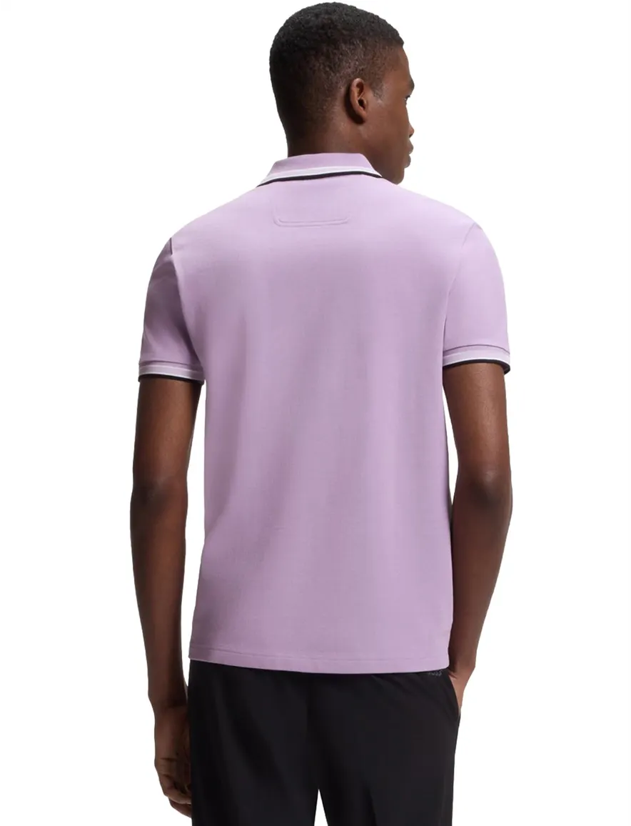 BOSS Green poloshirt paars
