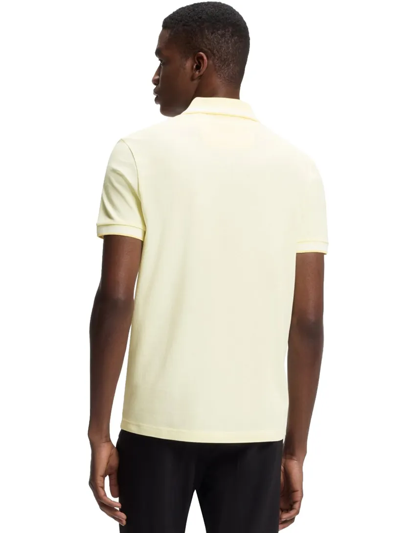 BOSS Green poloshirt beige pique