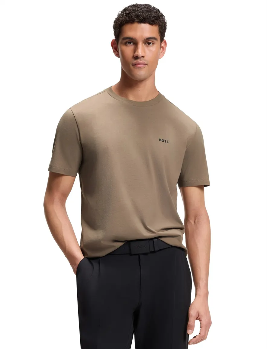 BOSS Green T-shirt korte mouw groen