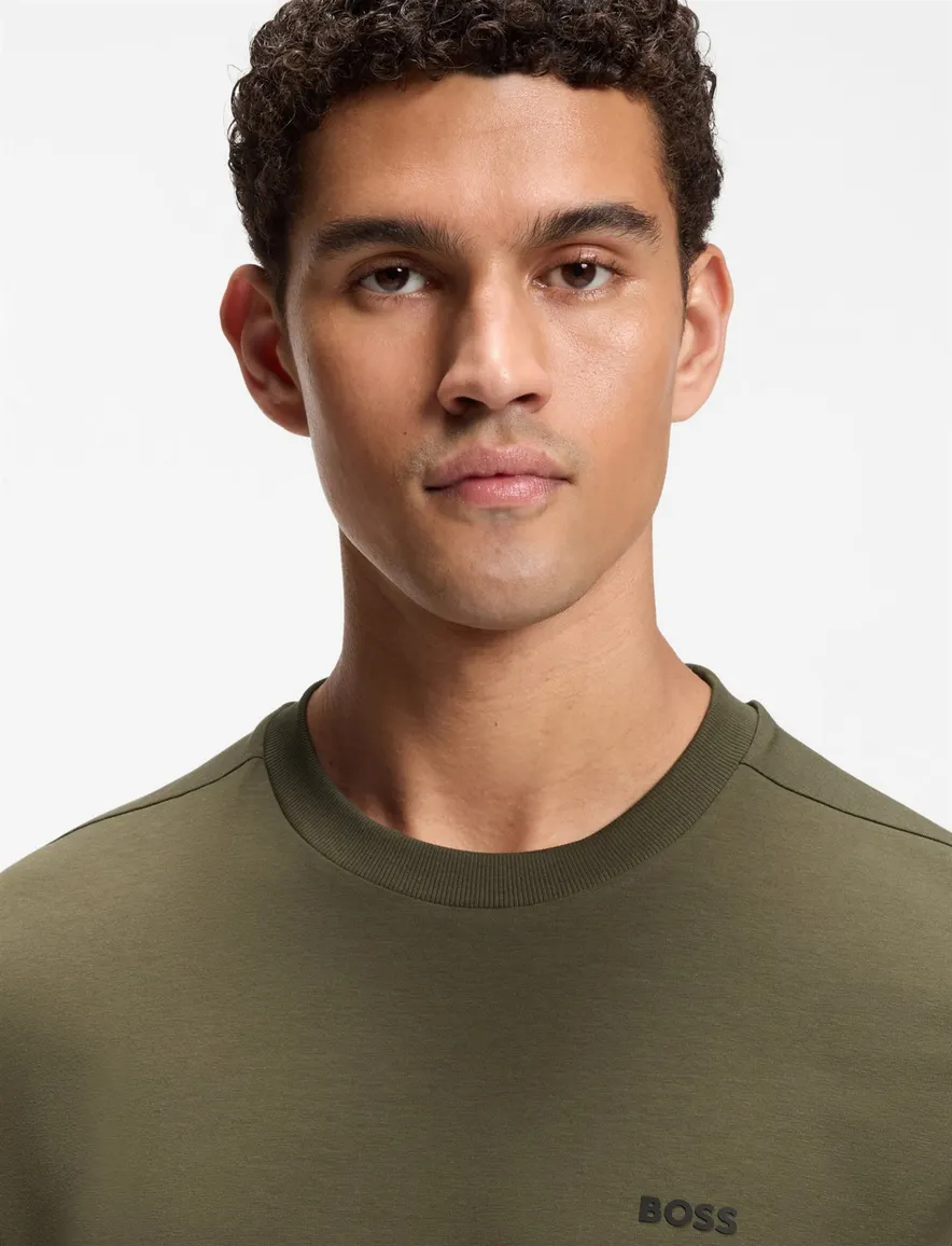 Donkergroen T shirt BOSS Green