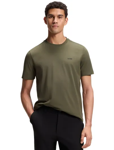 Hugo Boss T shirts BOSS Green donkergroen