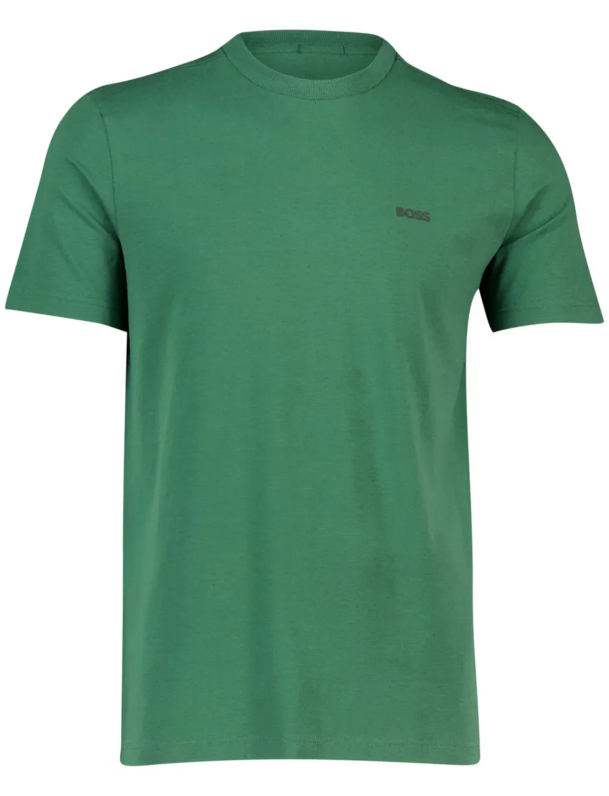 BOSS T shirt lichtblauw ronde hals effen