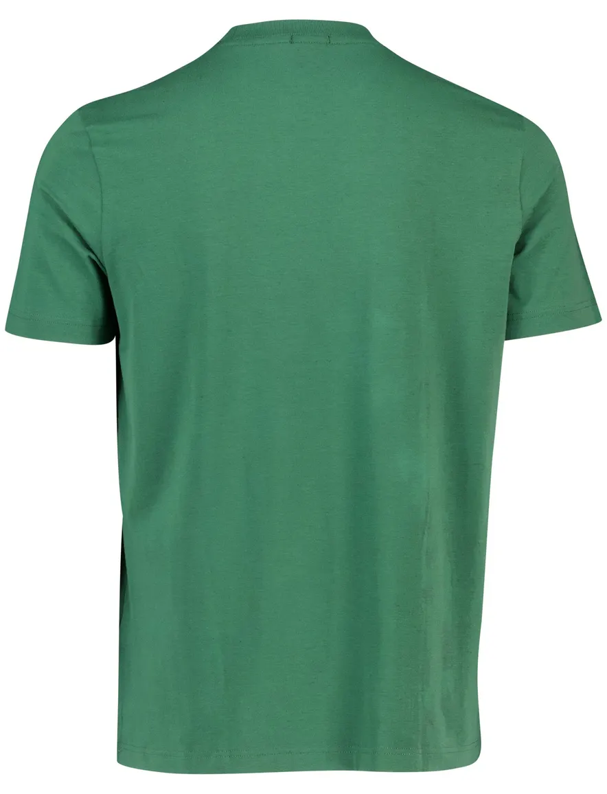 BOSS T shirt lichtblauw ronde hals effen