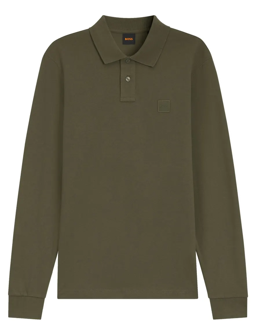 BOSS Orange poloshirt olijfgroen
