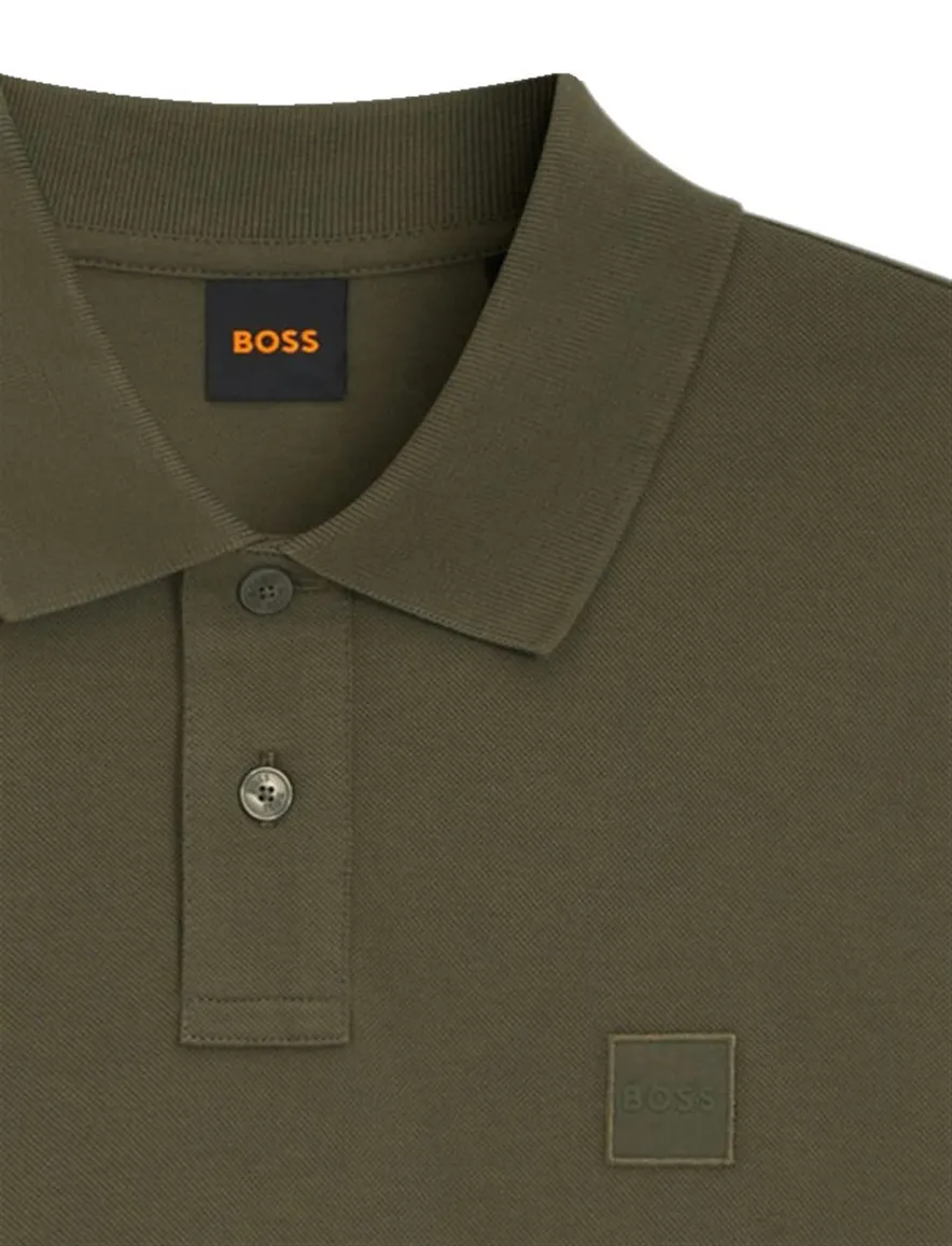 BOSS Orange poloshirt olijfgroen