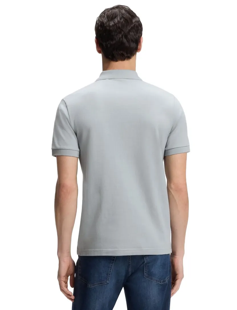 Poloshirts BOSS Orange grijs pique