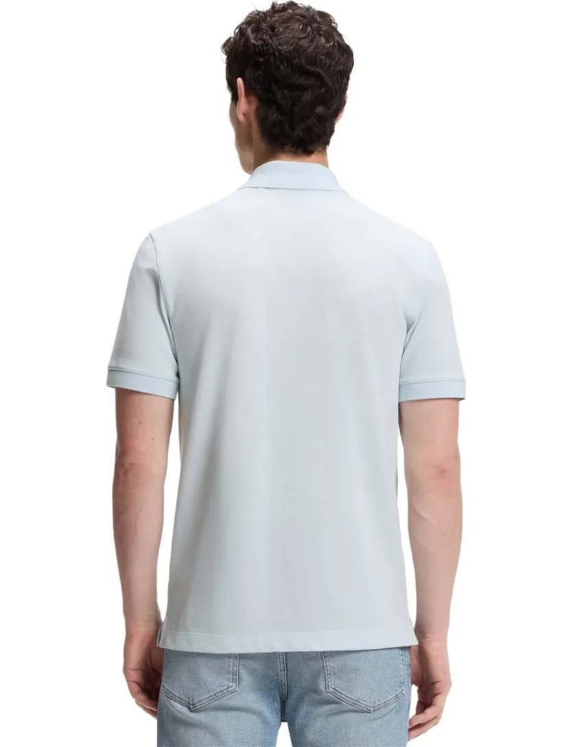 Poloshirt BOSS Black lichtblauw normale fit