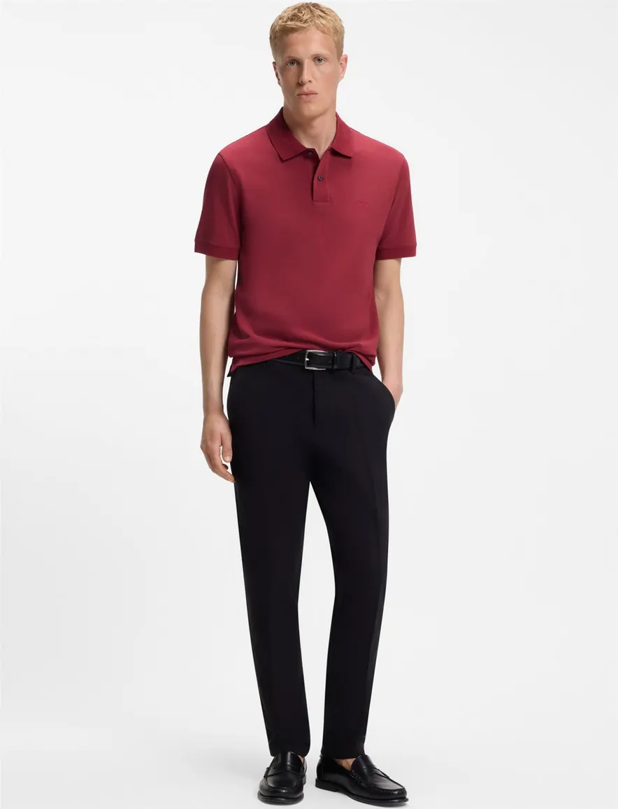 BOSS Black poloshirt rood