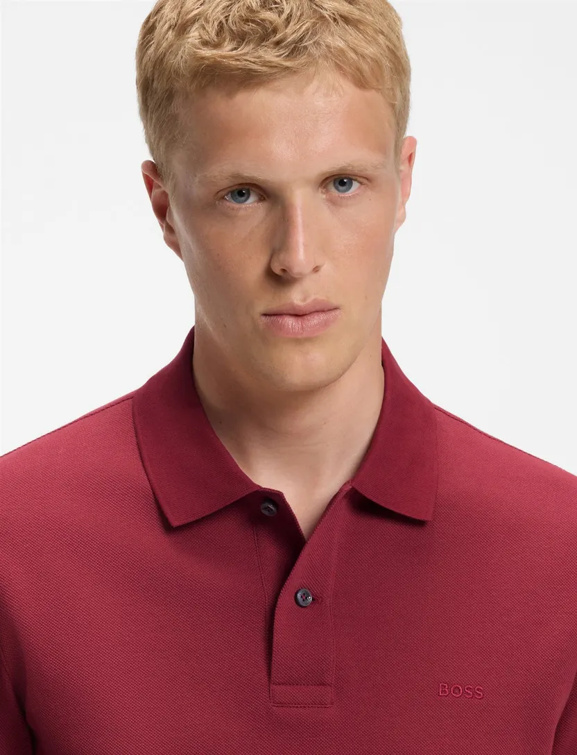 BOSS Black poloshirt rood