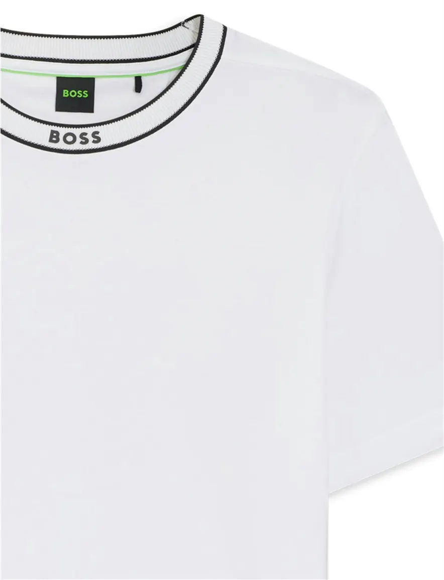 BOSS Green T-shirt ronde hals wit