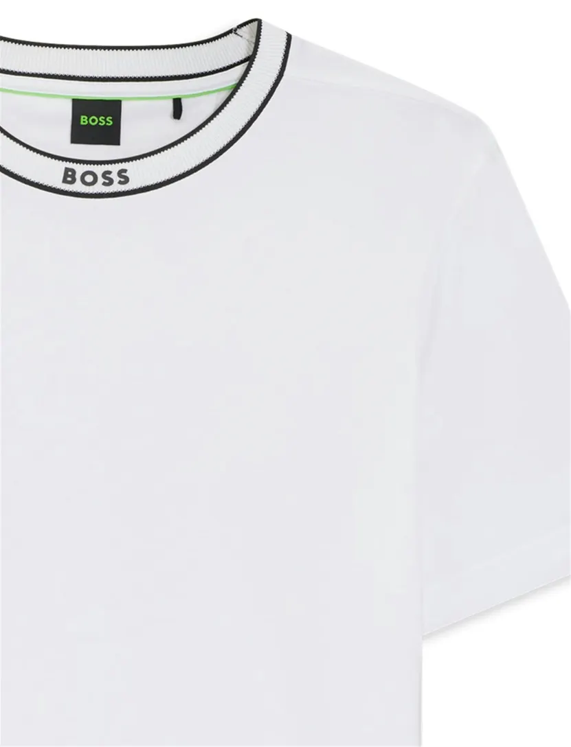 BOSS Green T-shirt Wit Ronde Hals