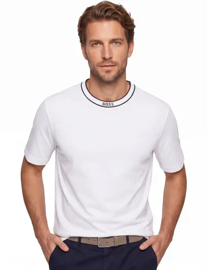 Hugo Boss BOSS Green T-shirt ronde hals wit
