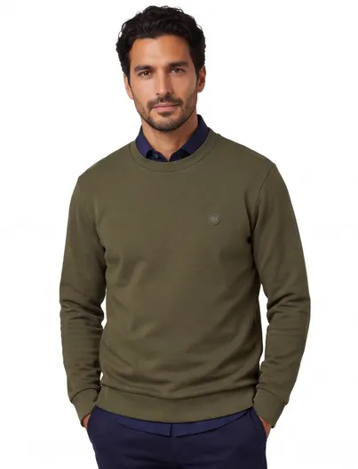 Hugo Boss Trui BOSS Black groen ronde hals