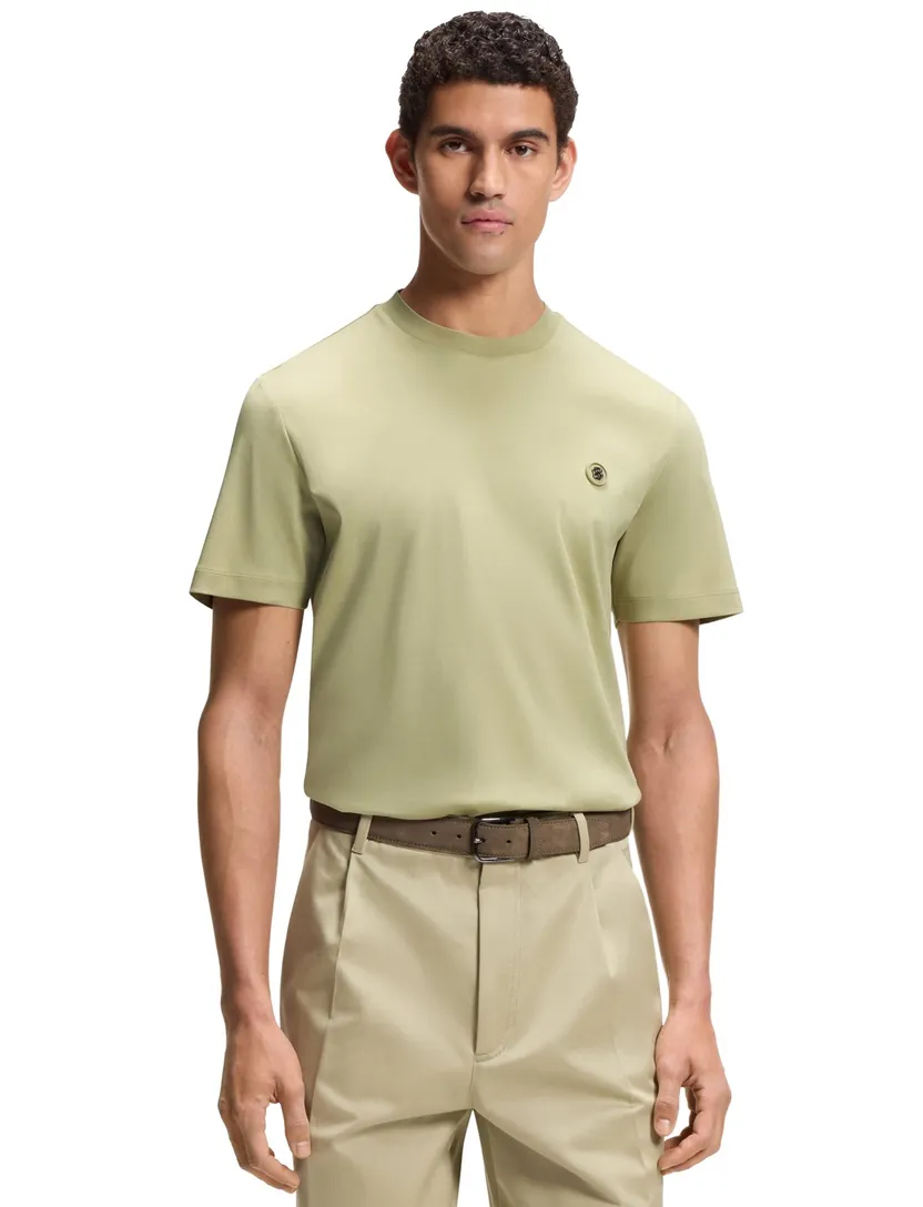 BOSS T-shirt BOSS Black khaki ronde hals