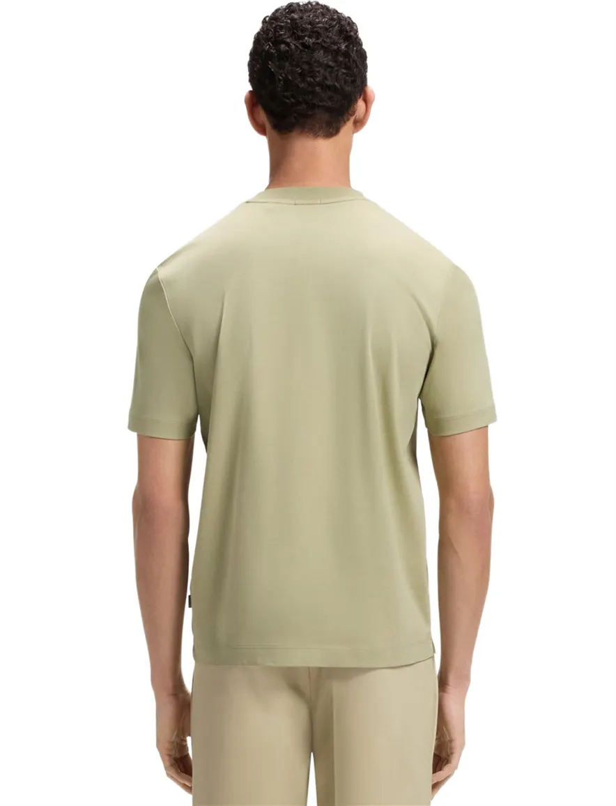 BOSS Black T-shirt Khaki Ronde Hals