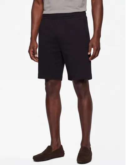 Hugo Boss BOSS Green Shorts Joggingbroek Zwart Jersey