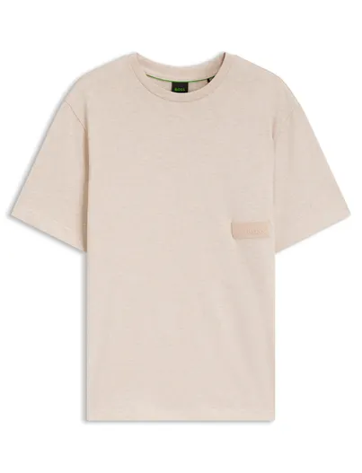 Hugo Boss BOSS Green T-shirt ronde hals roze