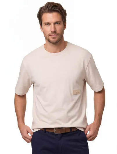 Hugo Boss BOSS Green T-shirt ronde hals roze