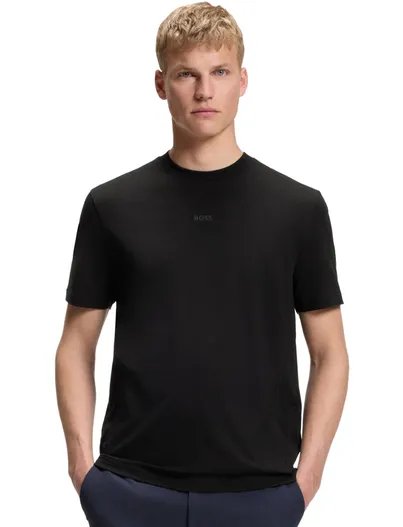 Hugo Boss T-shirt BOSS Green zwart ronde hals