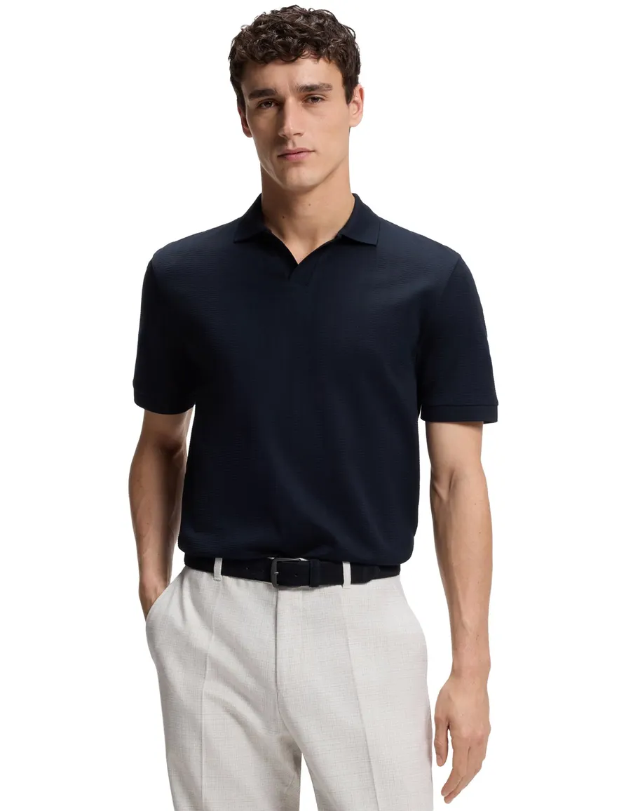 Poloshirt BOSS donkerblauw