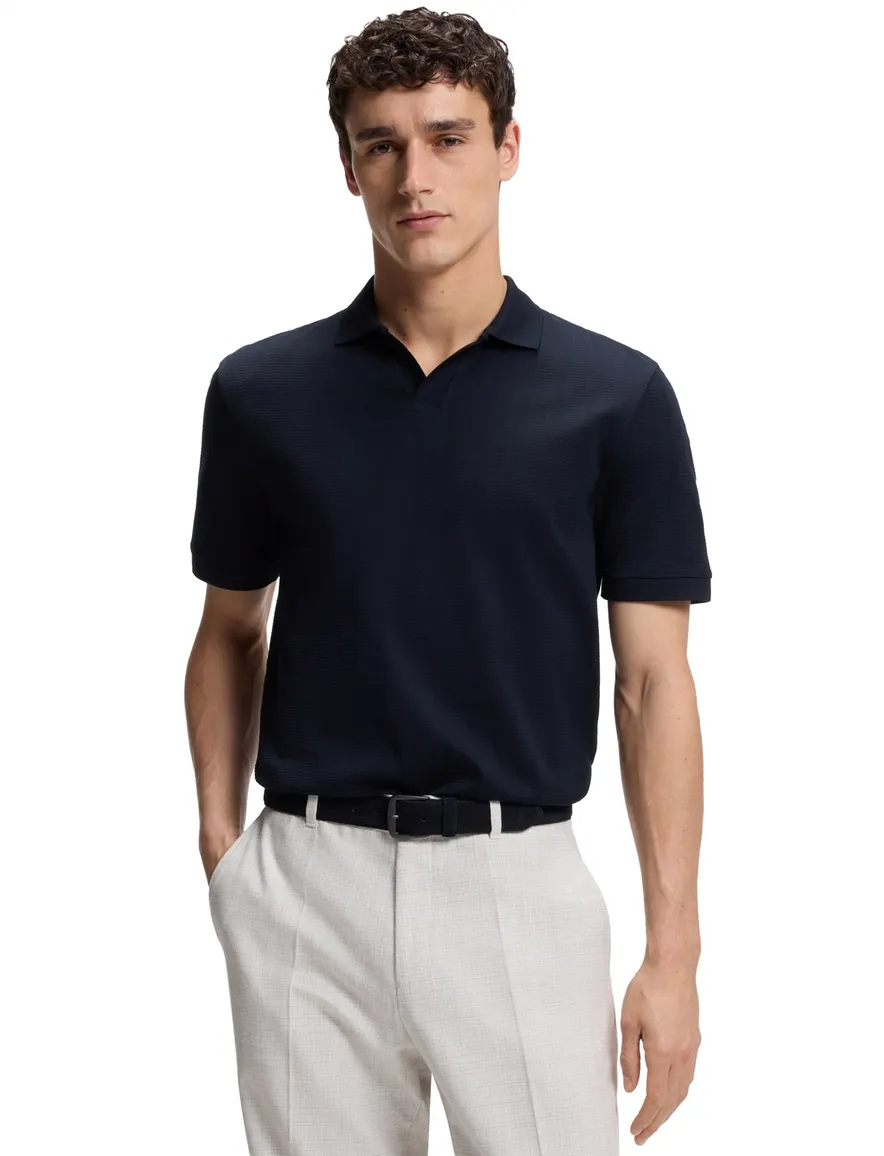 Poloshirt BOSS donkerblauw