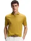 BOSS Black poloshirt geel gestreept
