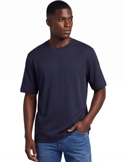 Hugo Boss BOSS Black T-shirt donkerblauw ronde hals