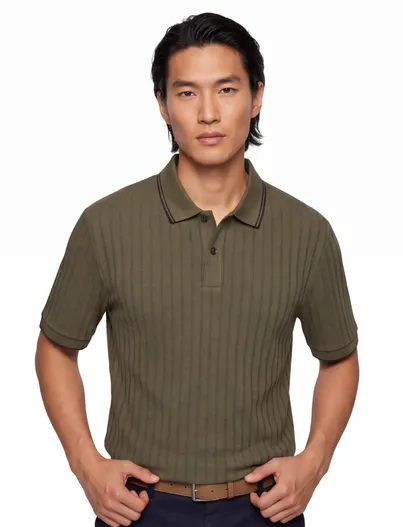 Hugo Boss BOSS Black poloshirt groen normale fit