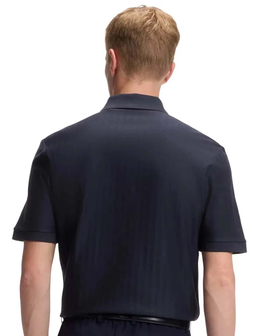 Boss Black poloshirt korte mouw donkerblauw