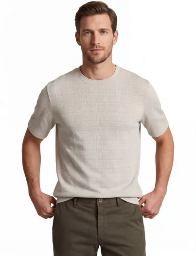Hugo Boss BOSS Black T-shirt ronde hals beige