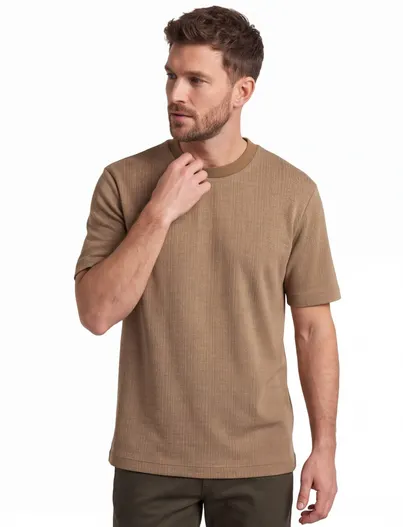 Hugo Boss BOSS Black T-shirt bruin ronde hals