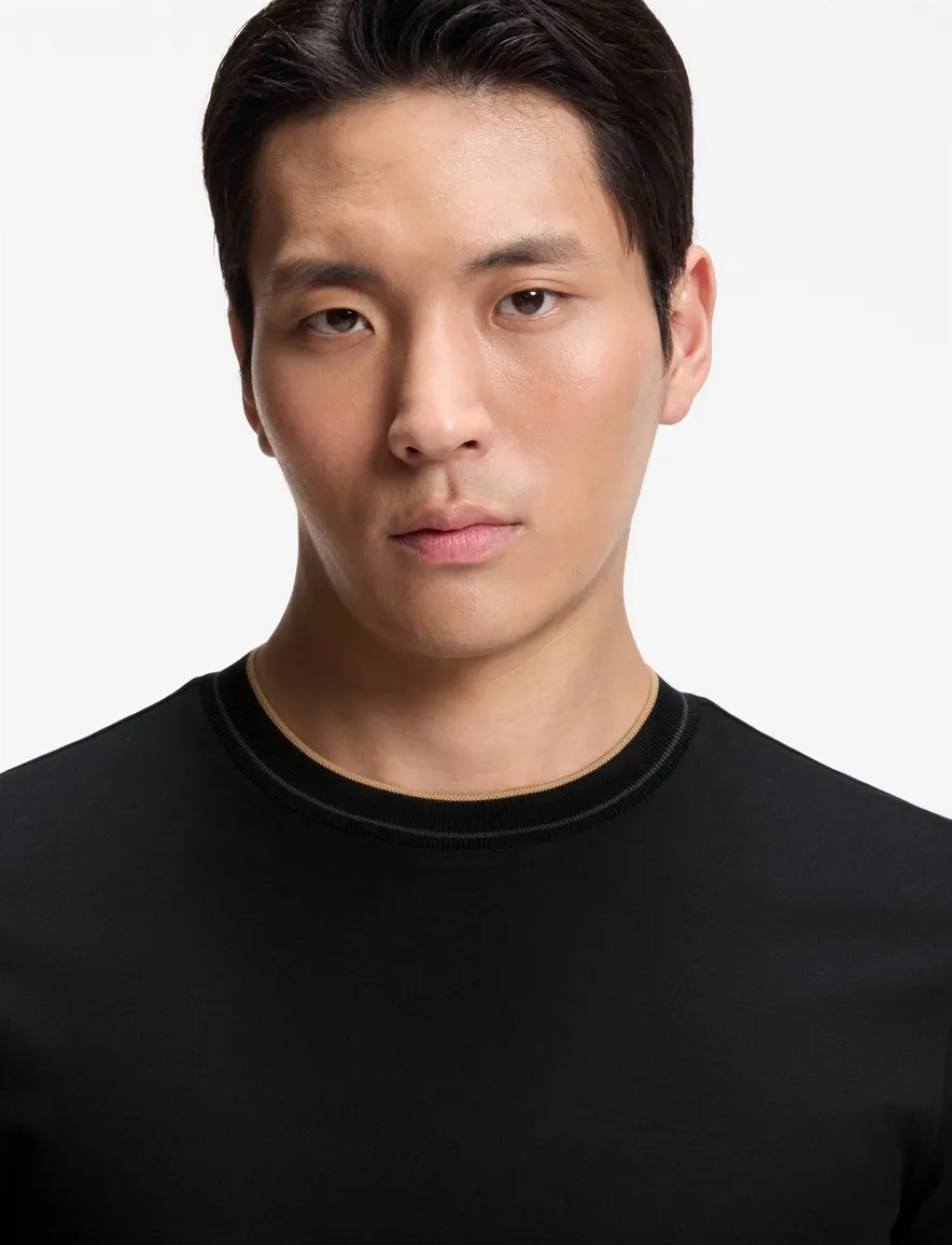 BOSS Black t-shirt ronde hals zwart