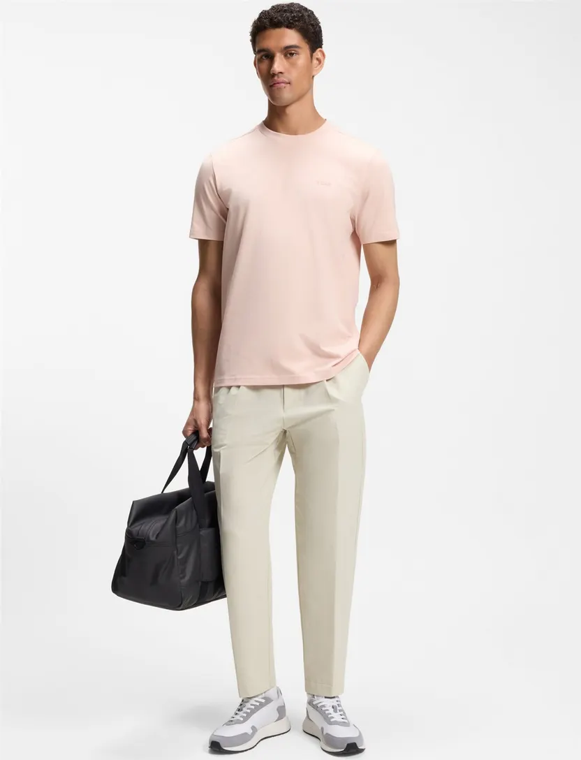schoenen BOSS Black wit sneakers met grijze leren afwerking