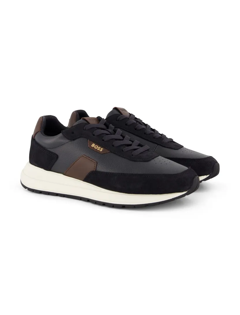 Schoenen BOSS Black donkerblauw leer