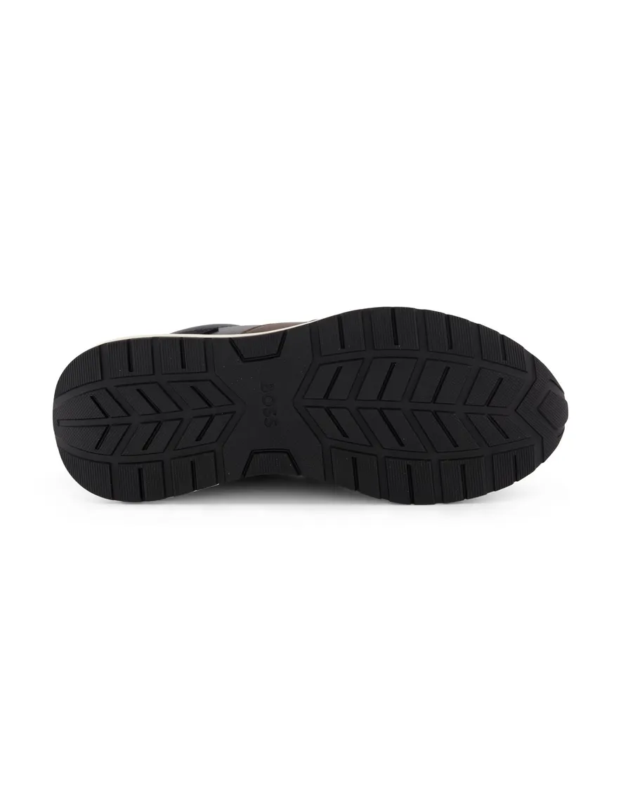 BOSS Black sneakers donkerblauw leer