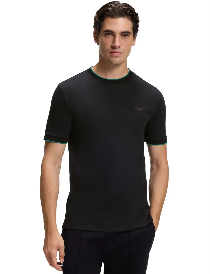 BOSS Black T-shirt ronde hals zwart BOSS x ASTON MARTIN