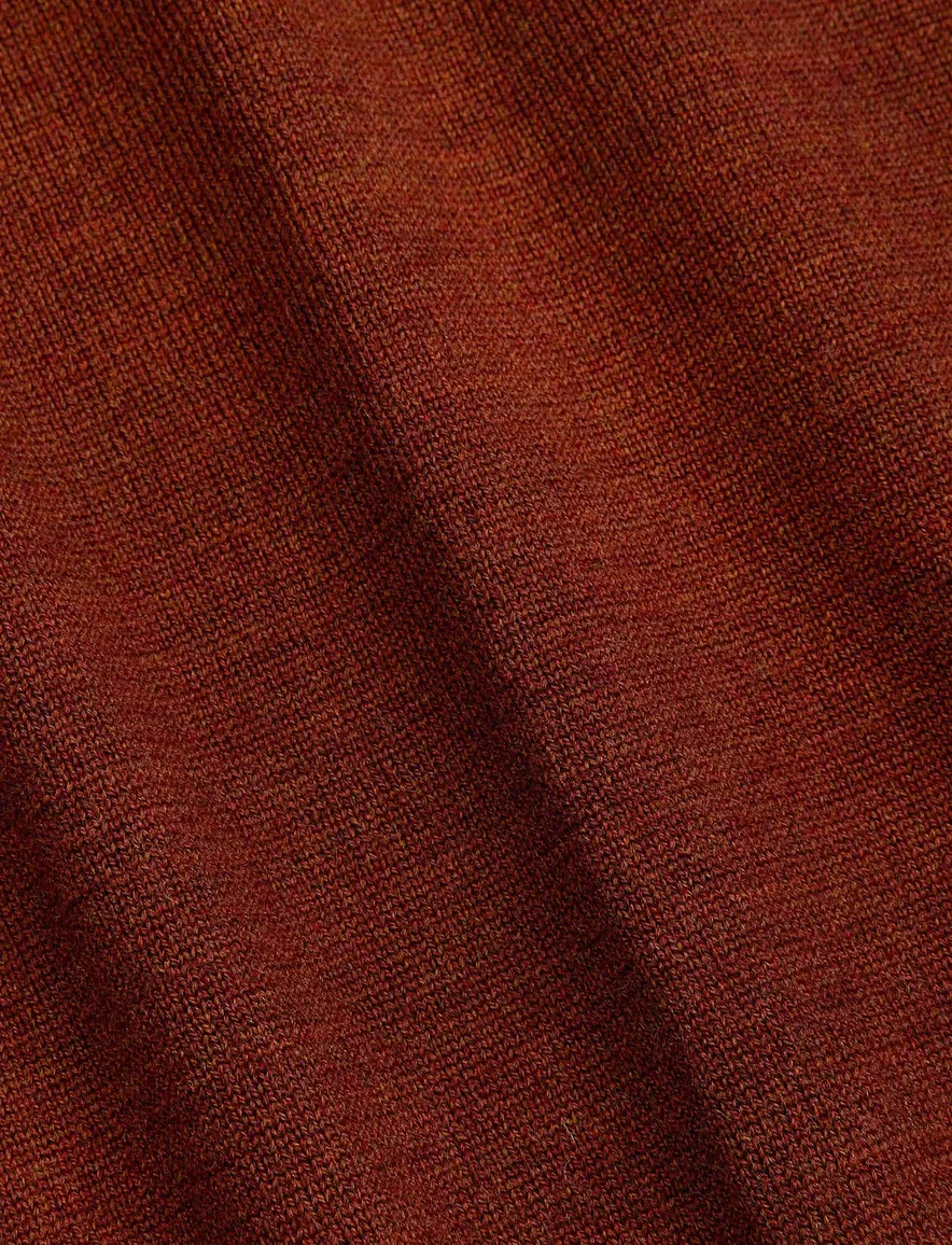 Cavallaro half zip trui rood gemeleerd