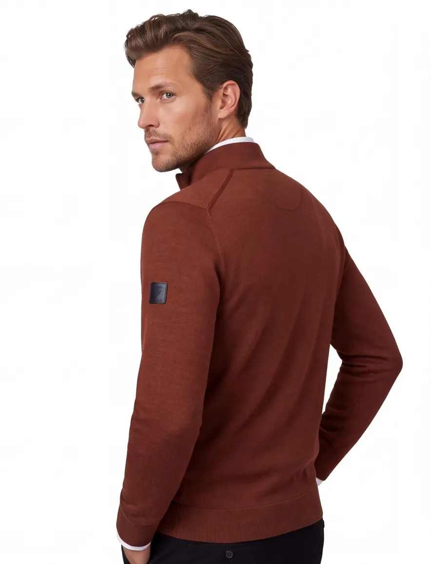 Trui Cavallaro rood 118265001-Burnt Red