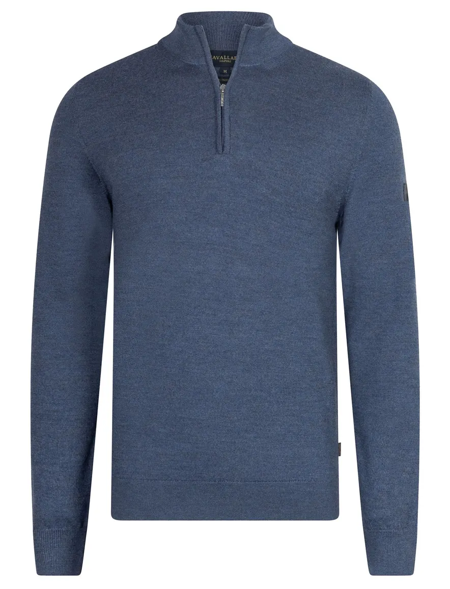 Trui Cavallaro donkerblauw 118265001-Mid Blue