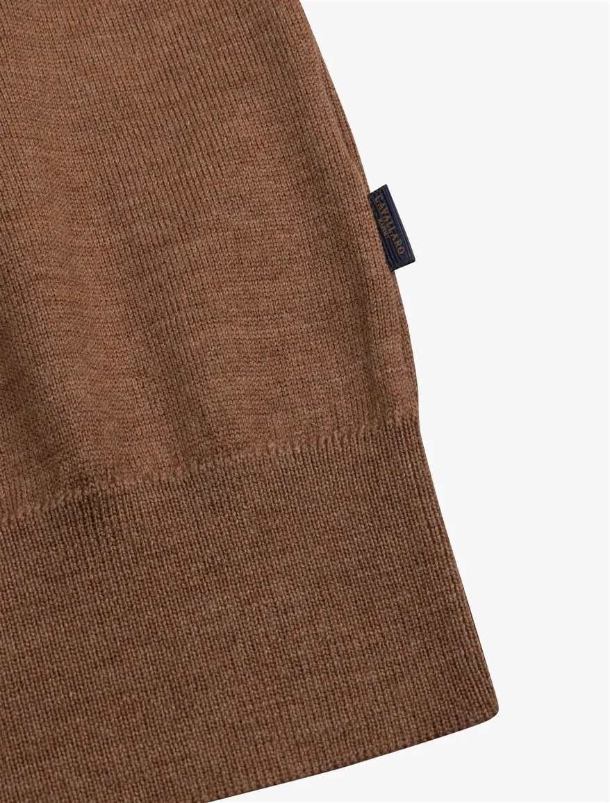 Trui Cavallaro bruin 118265001-Camel