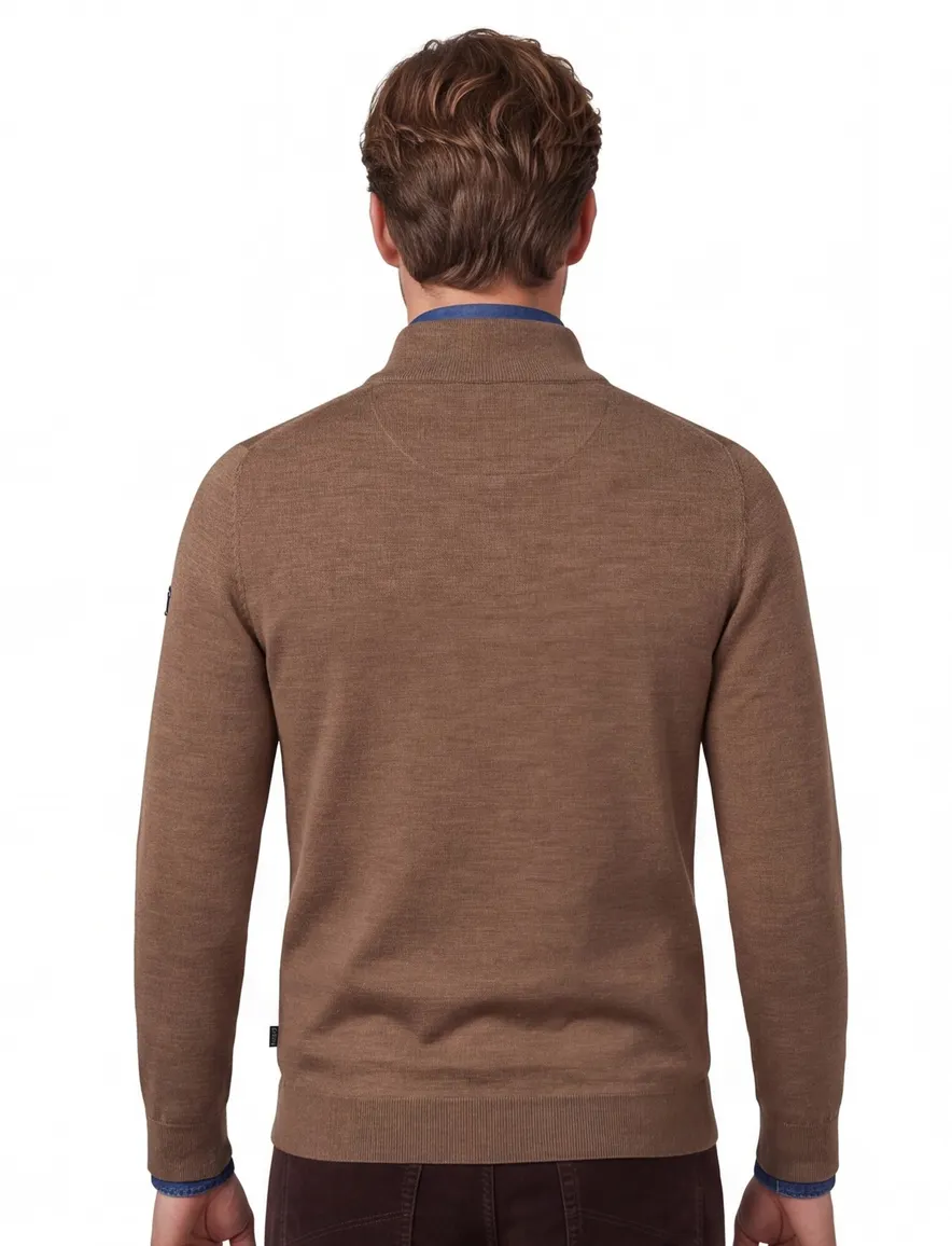 Trui Cavallaro bruin 118265001-Camel