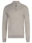 Cavallaro trui half zip beige gemeleerd